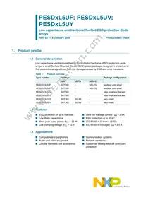 PESD3V3L5UV Datasheet Page 2