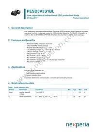 PESD3V3S1BLYL Datasheet Cover