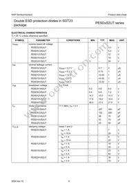 PESD3V3S2UT/ZLR Datasheet Page 6