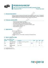 PESD3V3U1BCSFYL Datasheet Cover