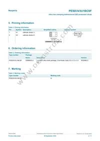 PESD3V3U1BCSFYL Datasheet Page 2