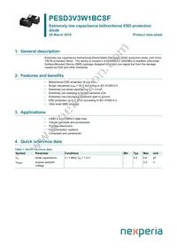 PESD3V3W1BCSFYL Datasheet Cover