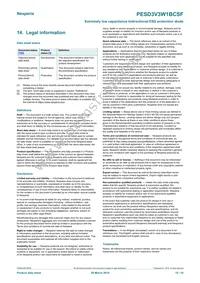 PESD3V3W1BCSFYL Datasheet Page 15