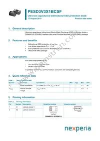 PESD3V3X1BCSFYL Datasheet Cover