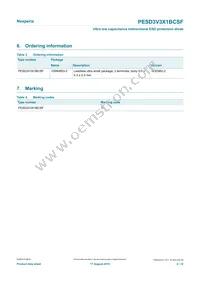 PESD3V3X1BCSFYL Datasheet Page 2