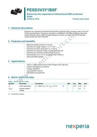 PESD3V3Y1BSFYL Datasheet Cover