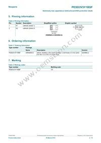 PESD3V3Y1BSFYL Datasheet Page 2