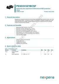 PESD3V3Z1BCSFYL Datasheet Cover