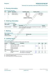 PESD3V3Z1BCSFYL Datasheet Page 2