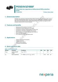 PESD3V3Z1BSFYL Datasheet Cover