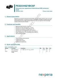 PESD3V6Z1BCSFYL Datasheet Cover