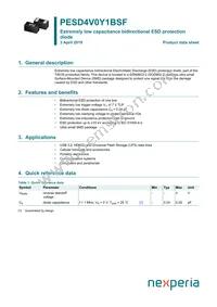 PESD4V0Y1BSFYL Datasheet Cover