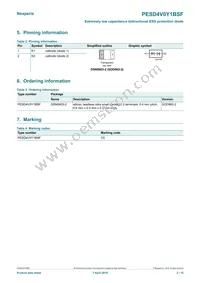 PESD4V0Y1BSFYL Datasheet Page 2