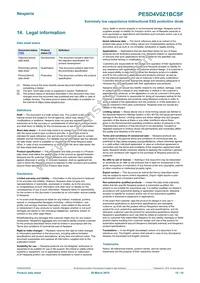 PESD4V0Z1BCSFYL Datasheet Page 15