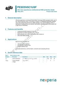 PESD5V0C1USF/KYL Datasheet Cover