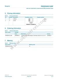 PESD5V0C1USF/KYL Datasheet Page 2