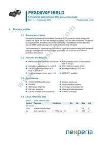 PESD5V0F1BRLDYL Datasheet Cover