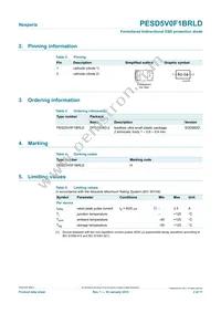 PESD5V0F1BRLDYL Datasheet Page 2