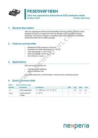 PESD5V0F1BSHYL Datasheet Cover