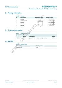 PESD5V0F5UV Datasheet Page 3