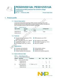 PESD5V0S1UA/ZLX Datasheet Page 2