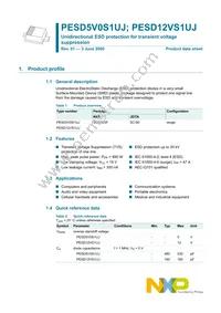 PESD5V0S1UJF Datasheet Page 2