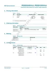 PESD5V0S1UJF Datasheet Page 3