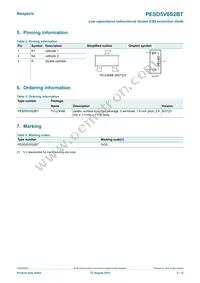 PESD5V0S2BT Datasheet Page 2