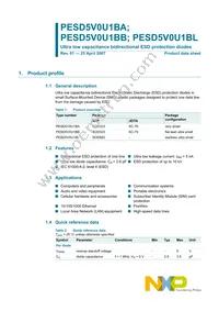 PESD5V0U1BAF Datasheet Cover