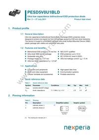 PESD5V0U1BLD Datasheet Cover