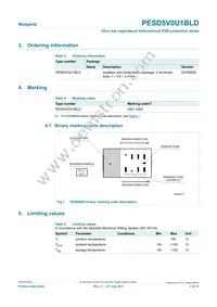 PESD5V0U1BLD Datasheet Page 2