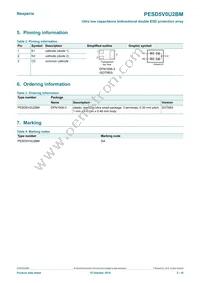 PESD5V0U2BM Datasheet Page 2