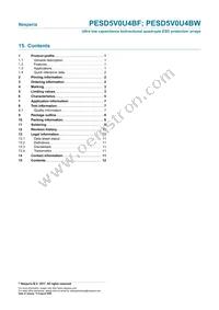 PESD5V0U4BF Datasheet Page 12