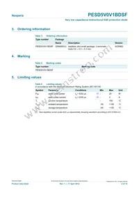 PESD5V0V1BDSF Datasheet Page 2