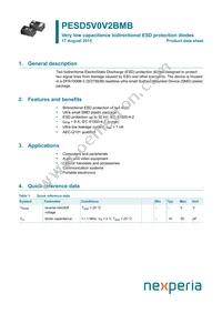 PESD5V0V2BMBYL Datasheet Cover