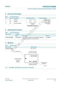 PESD5V0V2BMBYL Datasheet Page 2