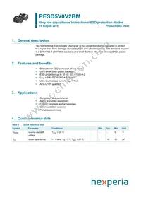 PESD5V0V2BMYL Datasheet Cover