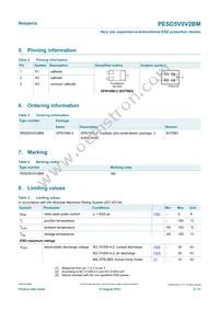 PESD5V0V2BMYL Datasheet Page 2