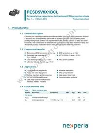 PESD5V0X1BCL Datasheet Cover