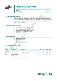 PESD5V0X2UAMBYL Datasheet Cover