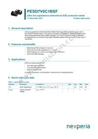 PESD7V0C1BSFYL Datasheet Cover