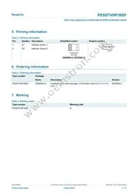 PESD7V0R1BSFYL Datasheet Page 2