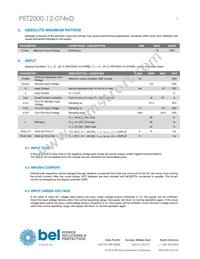 PET2000-12-074RD Datasheet Page 3