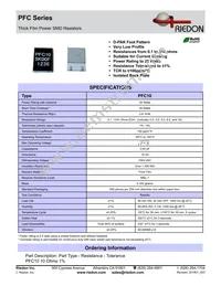 PFC10-0R5F1 Datasheet Cover