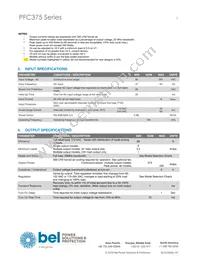 PFC375-4201FG Datasheet Page 3