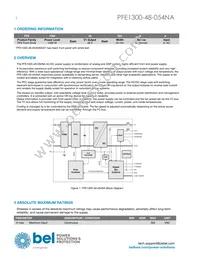 PFE1300-48-054NA Datasheet Page 2