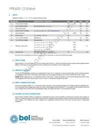 PFE600-12-054RA Datasheet Page 3