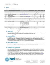 PFE850-12-054RA Datasheet Page 3