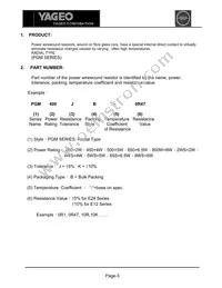PGM8WSJB-22K Datasheet Page 3