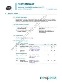 PHB33NQ20T Datasheet Cover